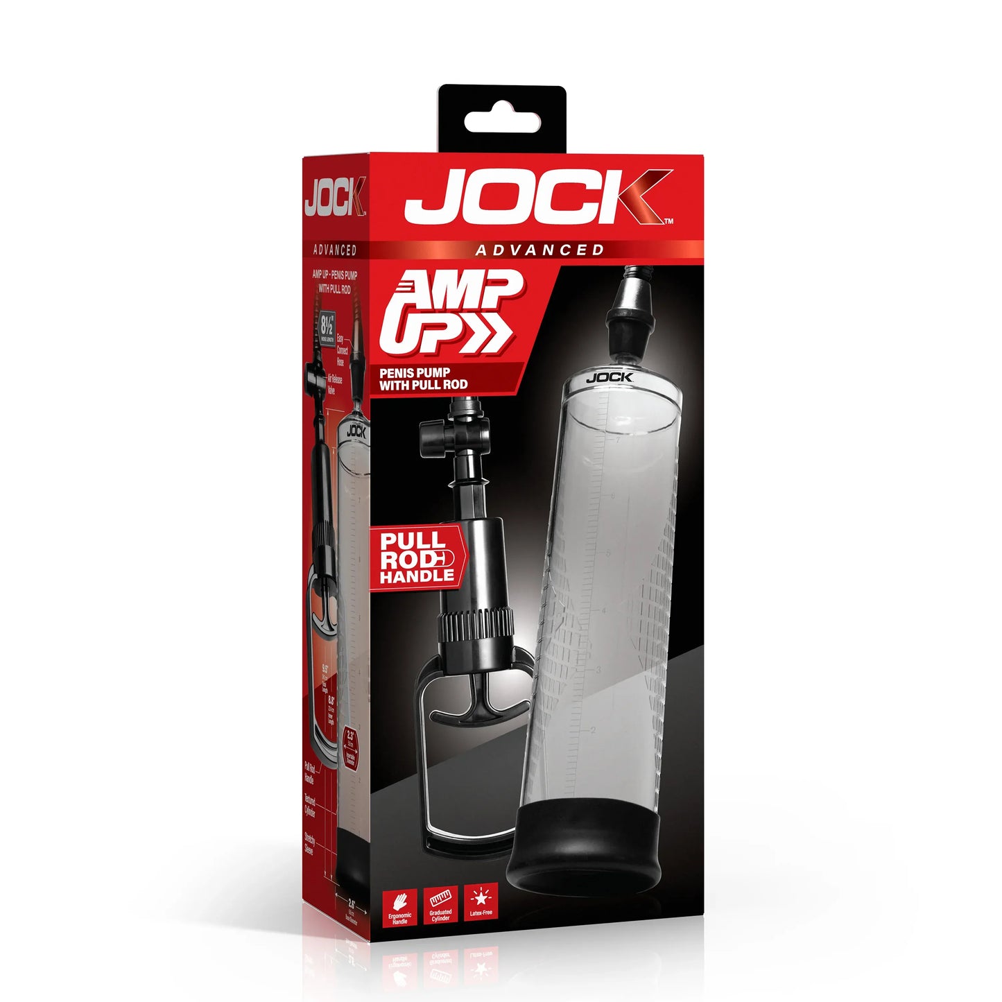 JOCK Penis Pumps Jock Advanced Amp Up Penis Pump with Pull Rod Handle