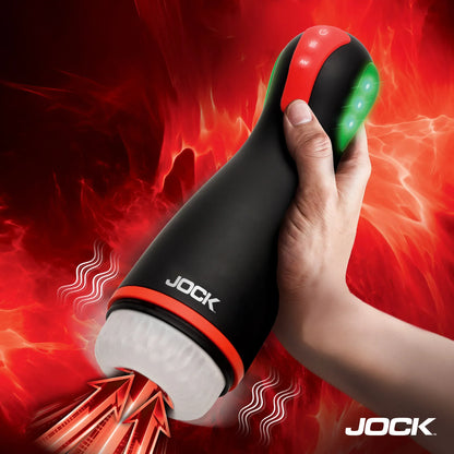 JOCK Male Masturbators Jock Advanced Blaze Vibrating, Sucking, & Warming Masturbator