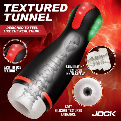 JOCK Male Masturbators Jock Advanced Blaze Vibrating, Sucking, & Warming Masturbator