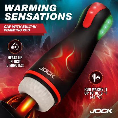 JOCK Male Masturbators Jock Advanced Blaze Vibrating, Sucking, & Warming Masturbator