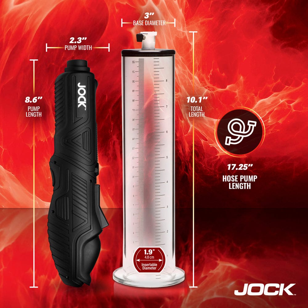 JOCK Penis Pumps Jock Advanced Power Pumper Automatic Penis Pump With Cylinder