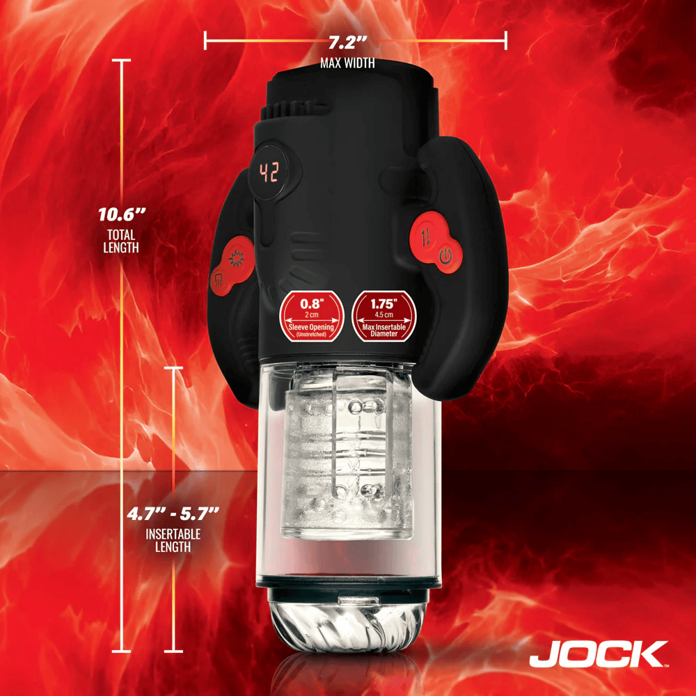 XR Brands Male Masturbators XR Brands Jock Advanced Turbo Max Spinning Thrusting Sucking Masturbator