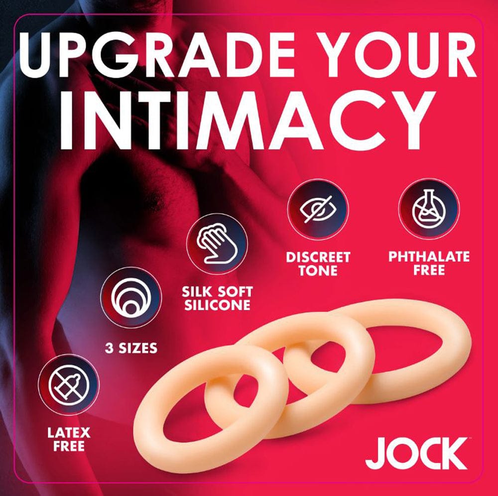 JOCK Cock Rings Jock Discreet Silicone Cock Ring Set