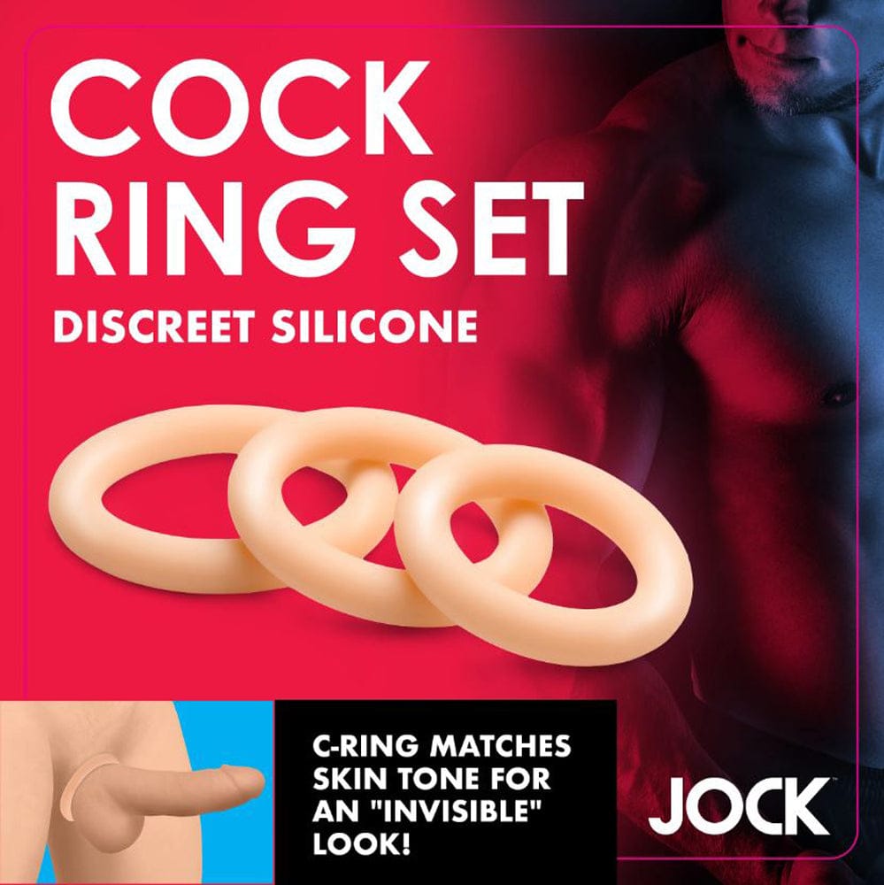 JOCK Cock Rings Jock Discreet Silicone Cock Ring Set