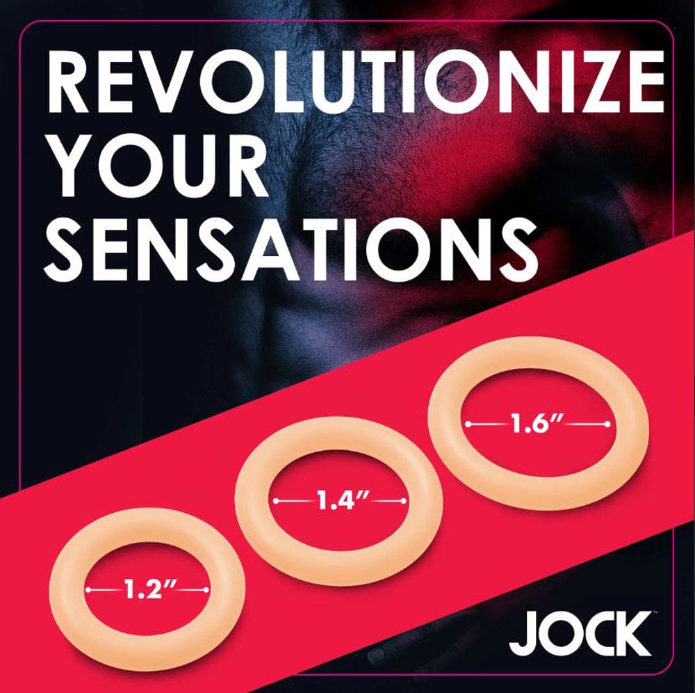 JOCK Cock Rings Jock Discreet Silicone Cock Ring Set