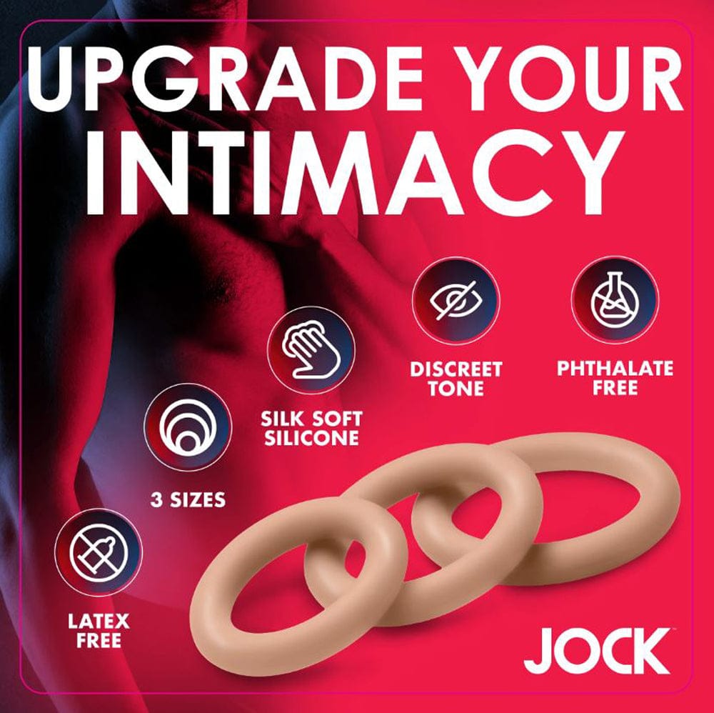 JOCK Cock Rings Jock Discreet Silicone Cock Ring Set