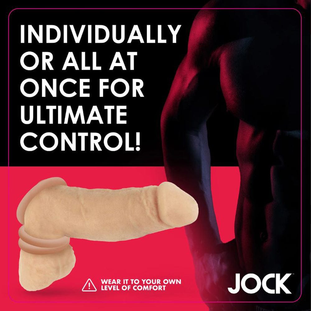 JOCK Cock Rings Jock Discreet Silicone Cock Ring Set