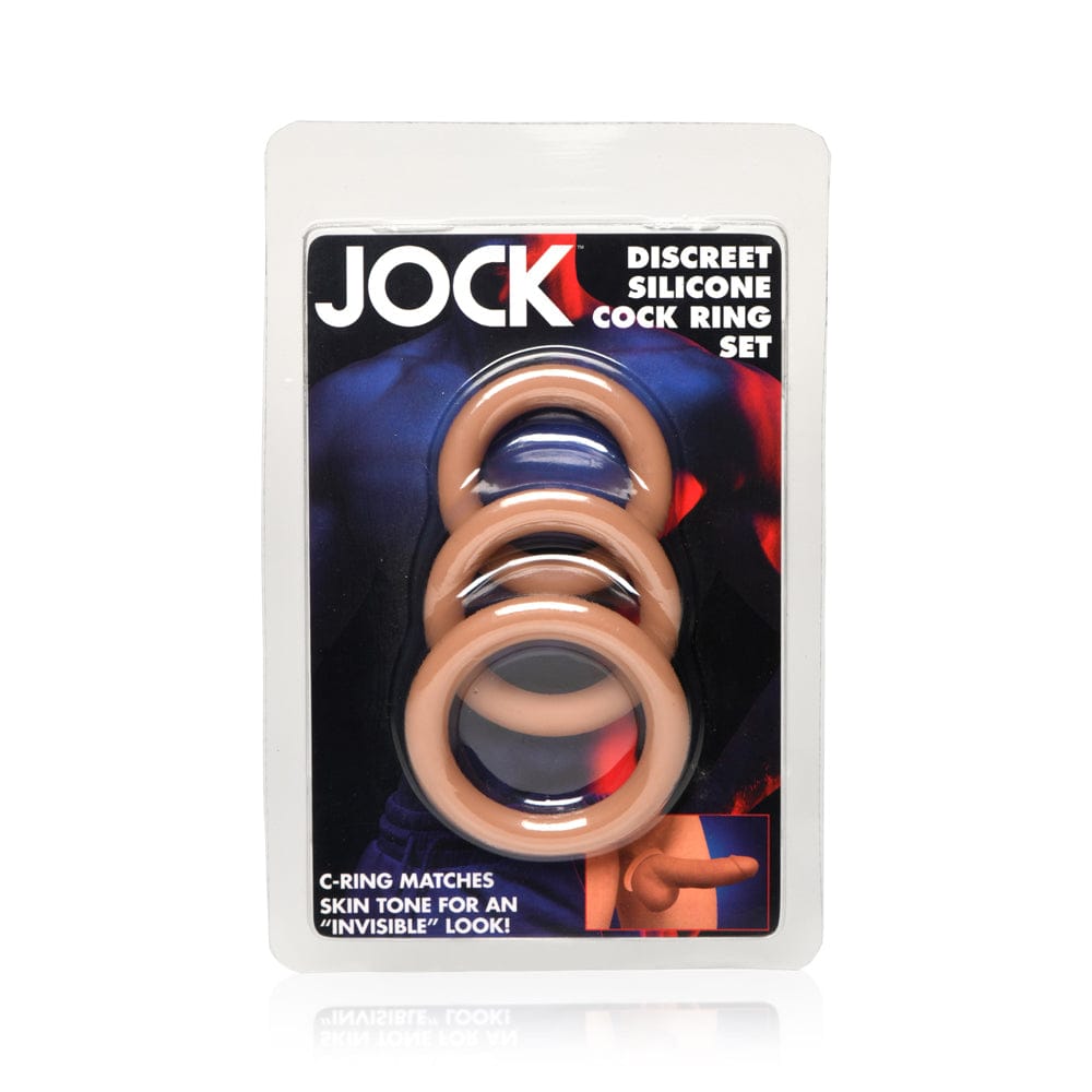 JOCK Cock Rings Tan Jock Discreet Silicone Cock Ring Set
