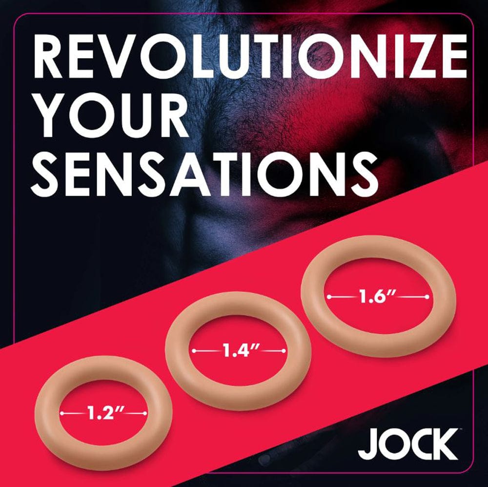 JOCK Cock Rings Jock Discreet Silicone Cock Ring Set