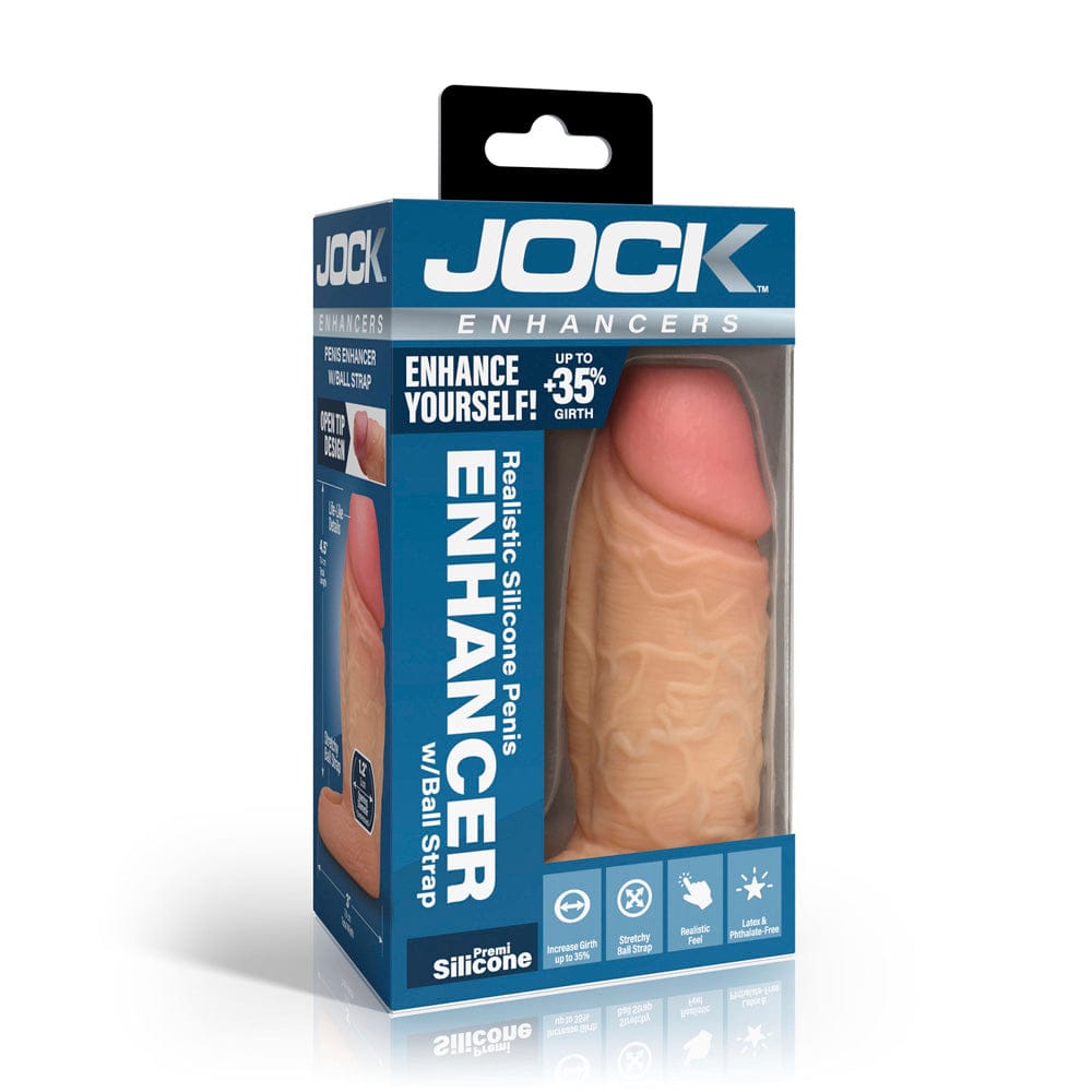 JOCK Male Enhancement Light Jock Enhancers Realistic Silicone Penis Enhancer With Ball Strap