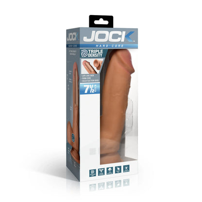 JOCK Dildo Jock Hard-Core Triple Density 7.5" Dildo With Balls