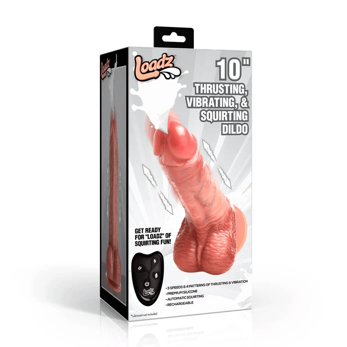 Loadz Dildo Loadz Thrusting Vibrating & Squirting Dildo