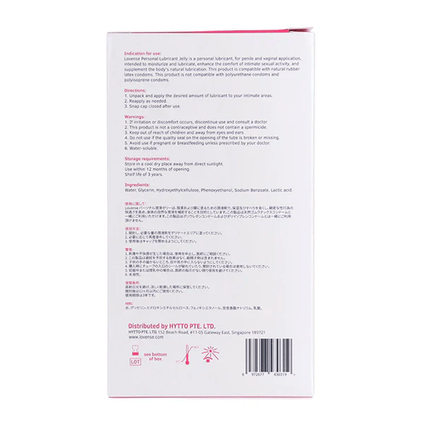 Lovense Lubricant Lovense Closing The Distance Personal Jelly Lubricant