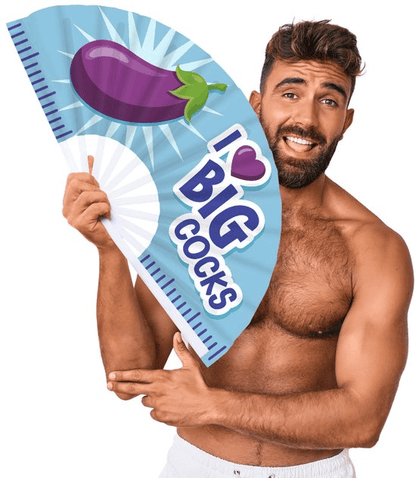 M Proud Novelties & Parties M Proud I Love Big Cocks 25" Fan