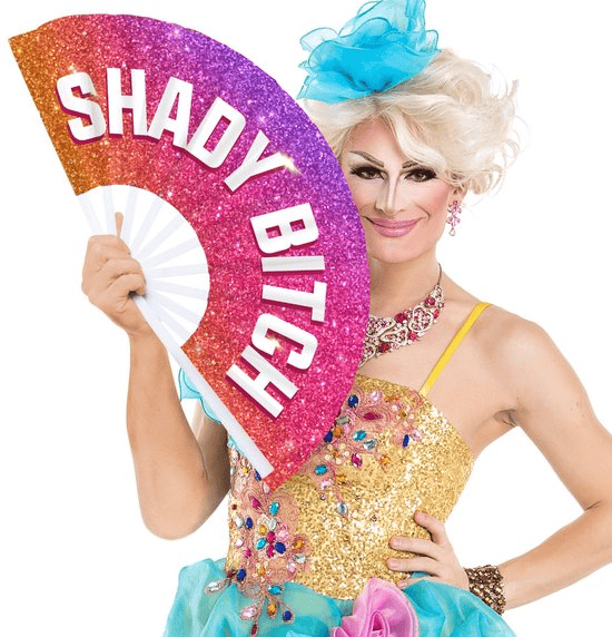 M Proud Novelties & Parties M Proud Shady Bitch 25" Fan