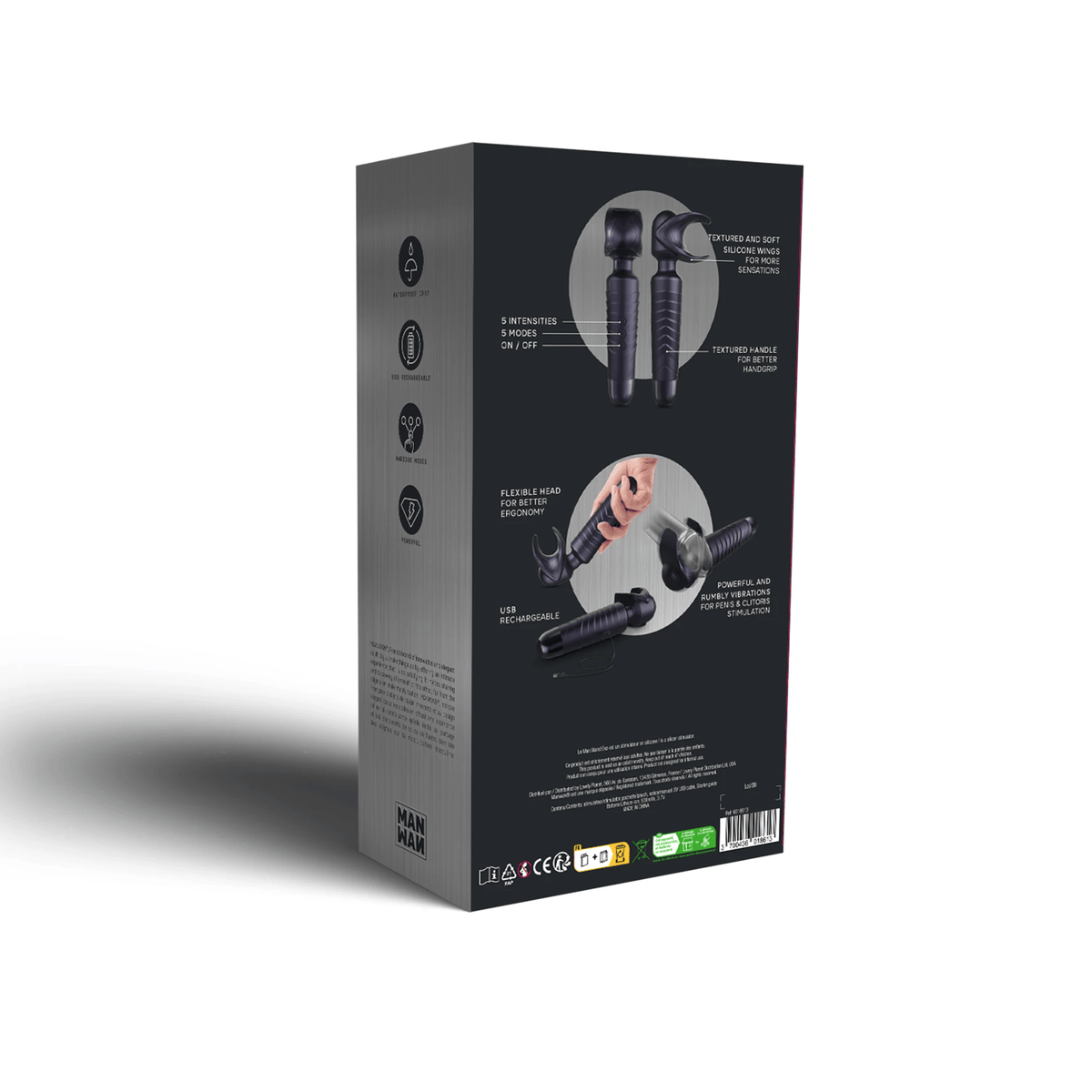 Man Wan Man.Wand Evo Vibrating Stimulator packaging