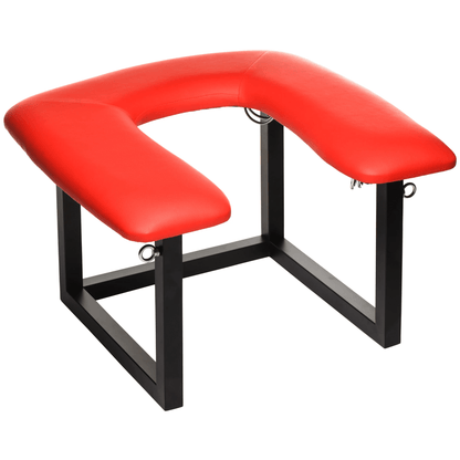 Master Series Face Rider Queening Chair with a padded vegan leather seat
