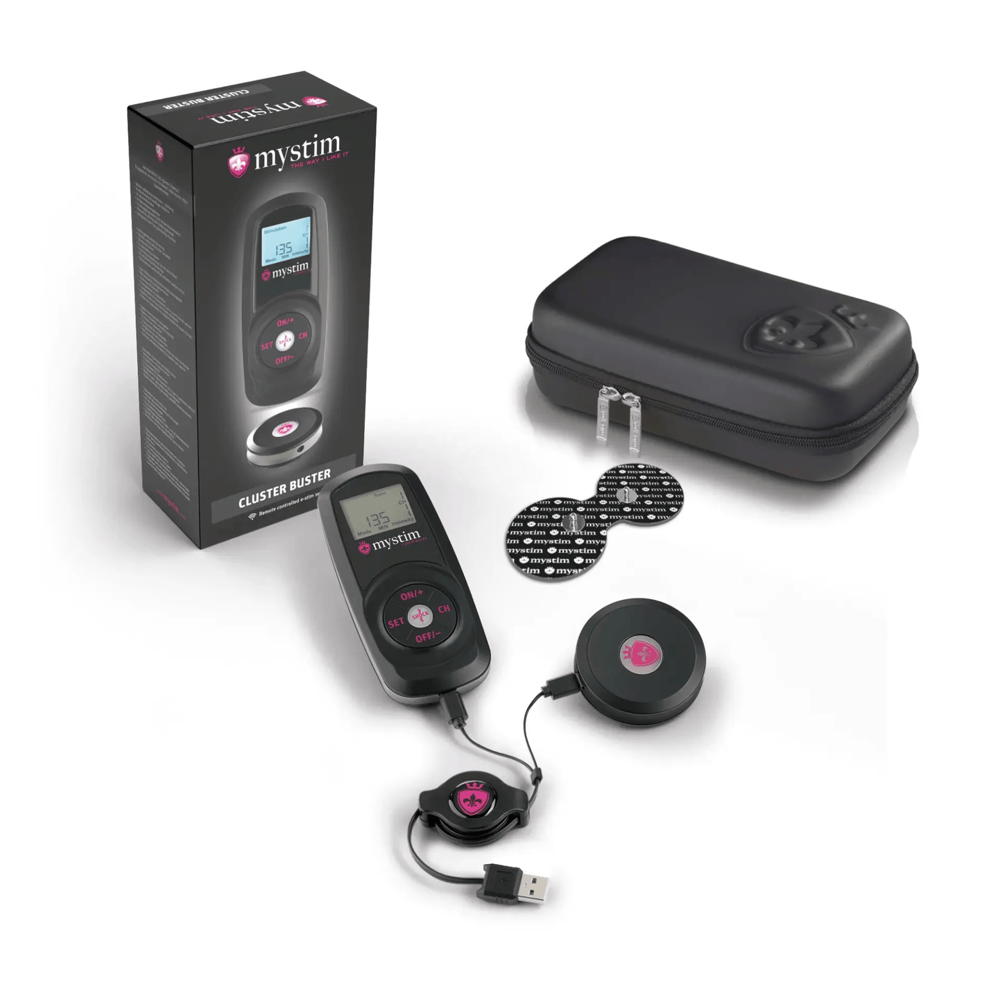 Mystim Electro-sex Toys Mystim Cluster Buster Remote Controlled eStim Starter Kit