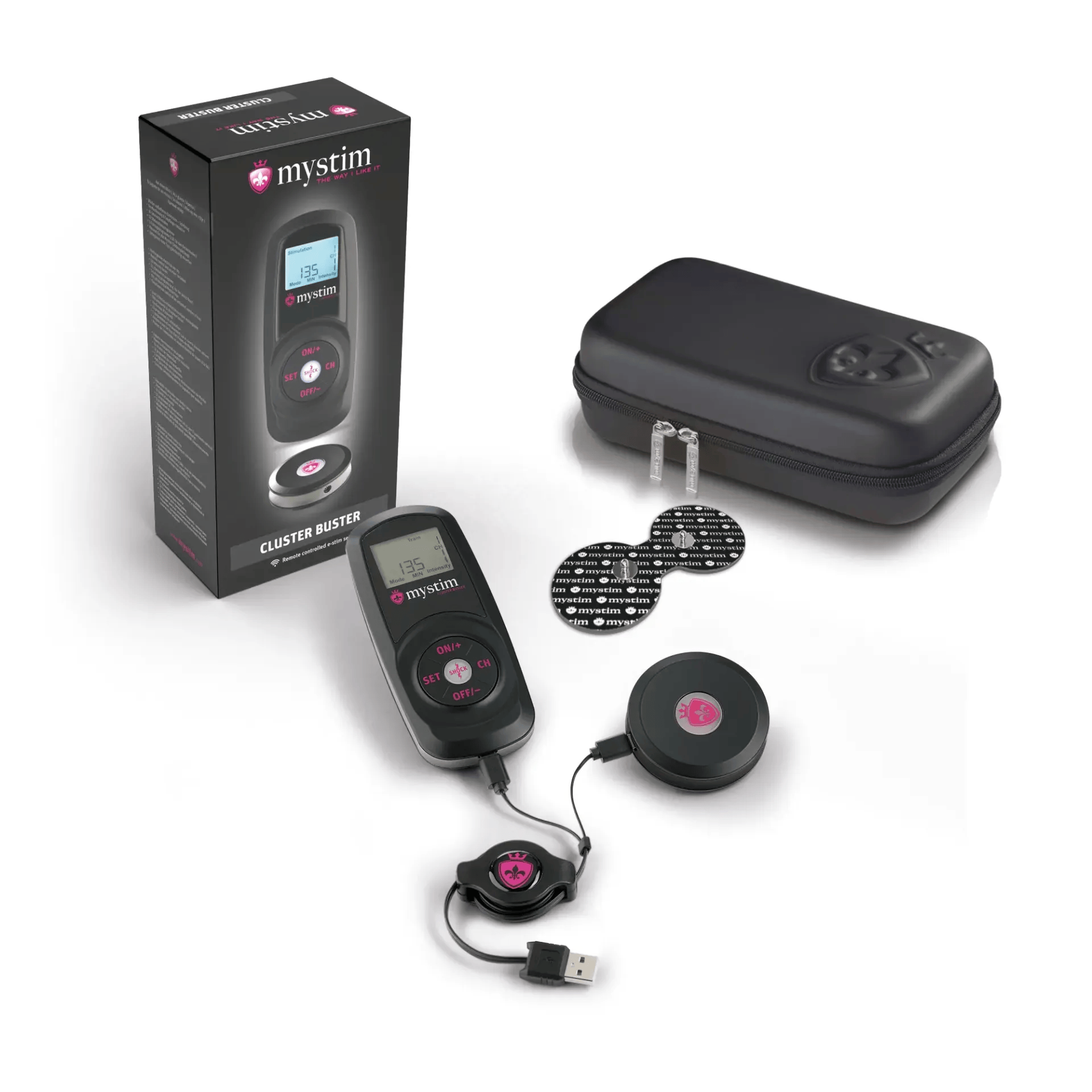 Mystim Electro-sex Toys Mystim Cluster Buster Remote Controlled eStim Starter Kit