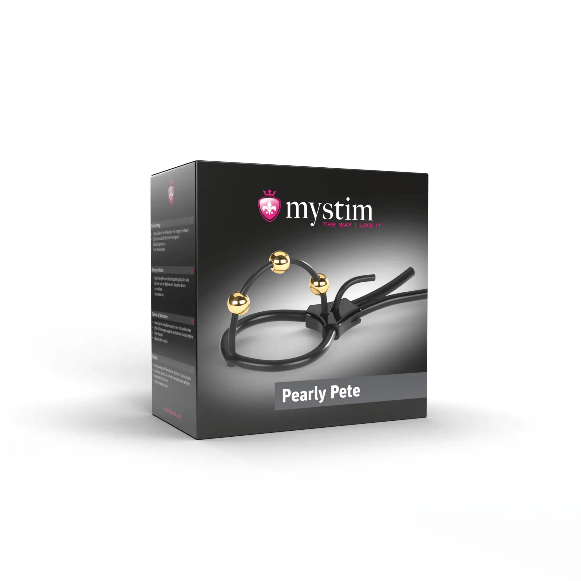 Mystim Pearly Pete Corona Strap with Golden Balls product view 2 Canada