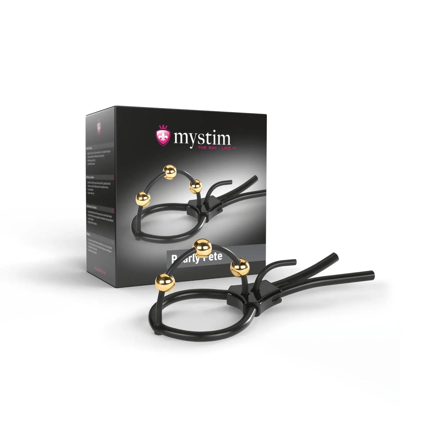 Mystim Pearly Pete Corona Strap with Golden Balls product view 3 Canada
