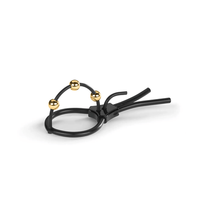Mystim Pearly Pete Corona Strap with Golden Balls main product image Canada