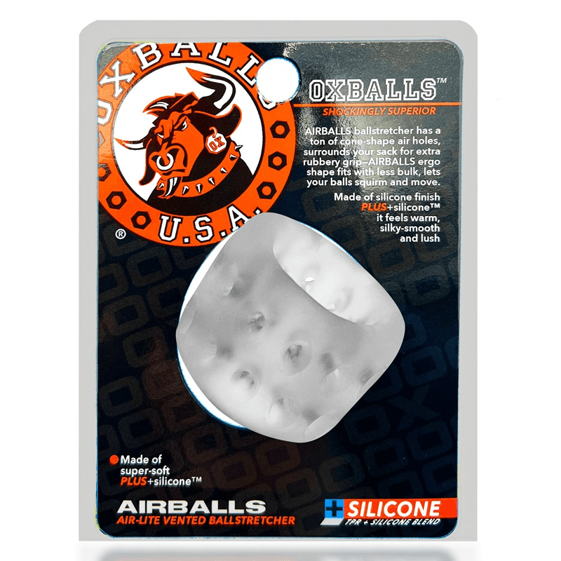 OXBALLS For Him Clear Ice Oxballs Airballs Air-Lite Vented Ballstretcher