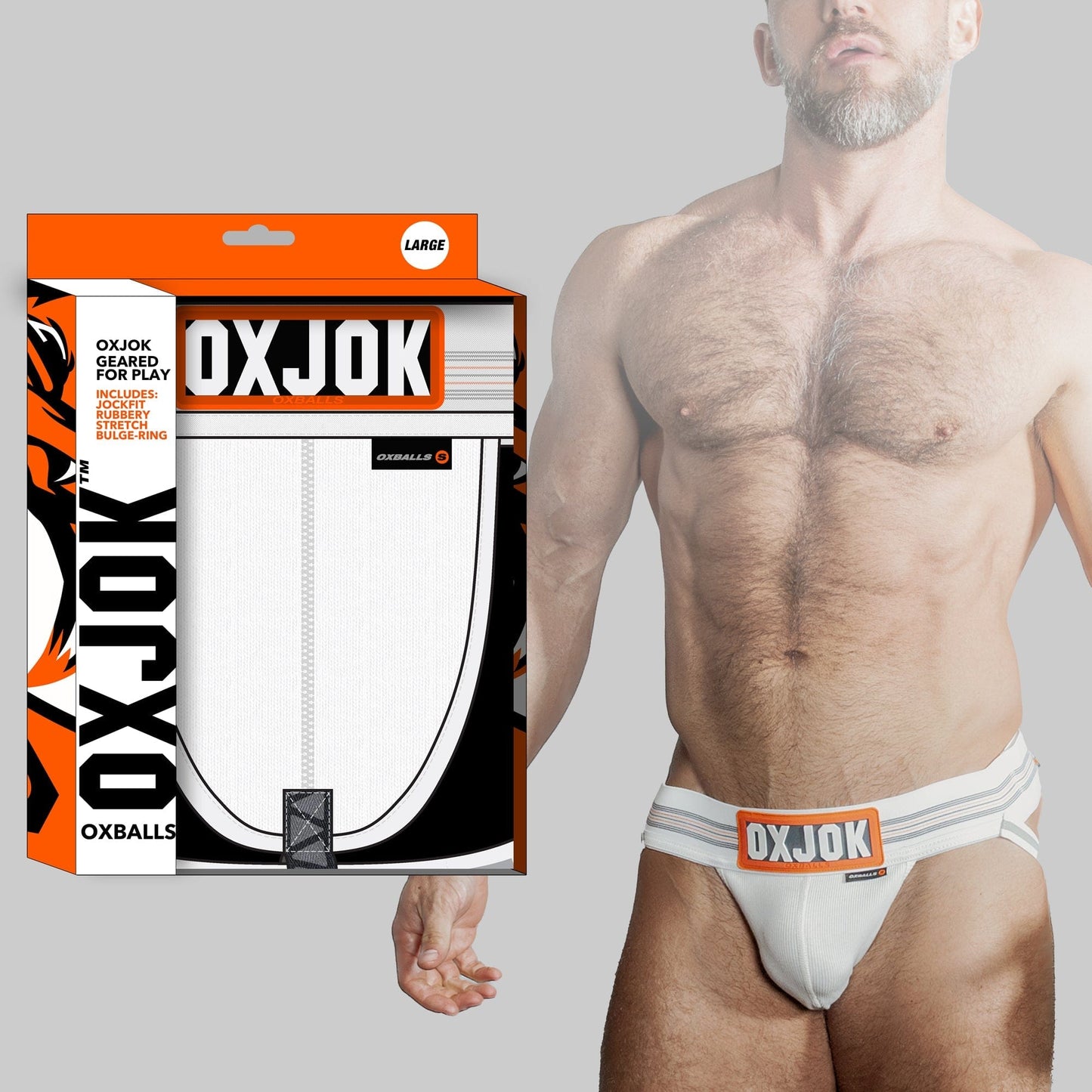 Oxballs Lingerie Oxballs Oxjok Slingjock White Snow