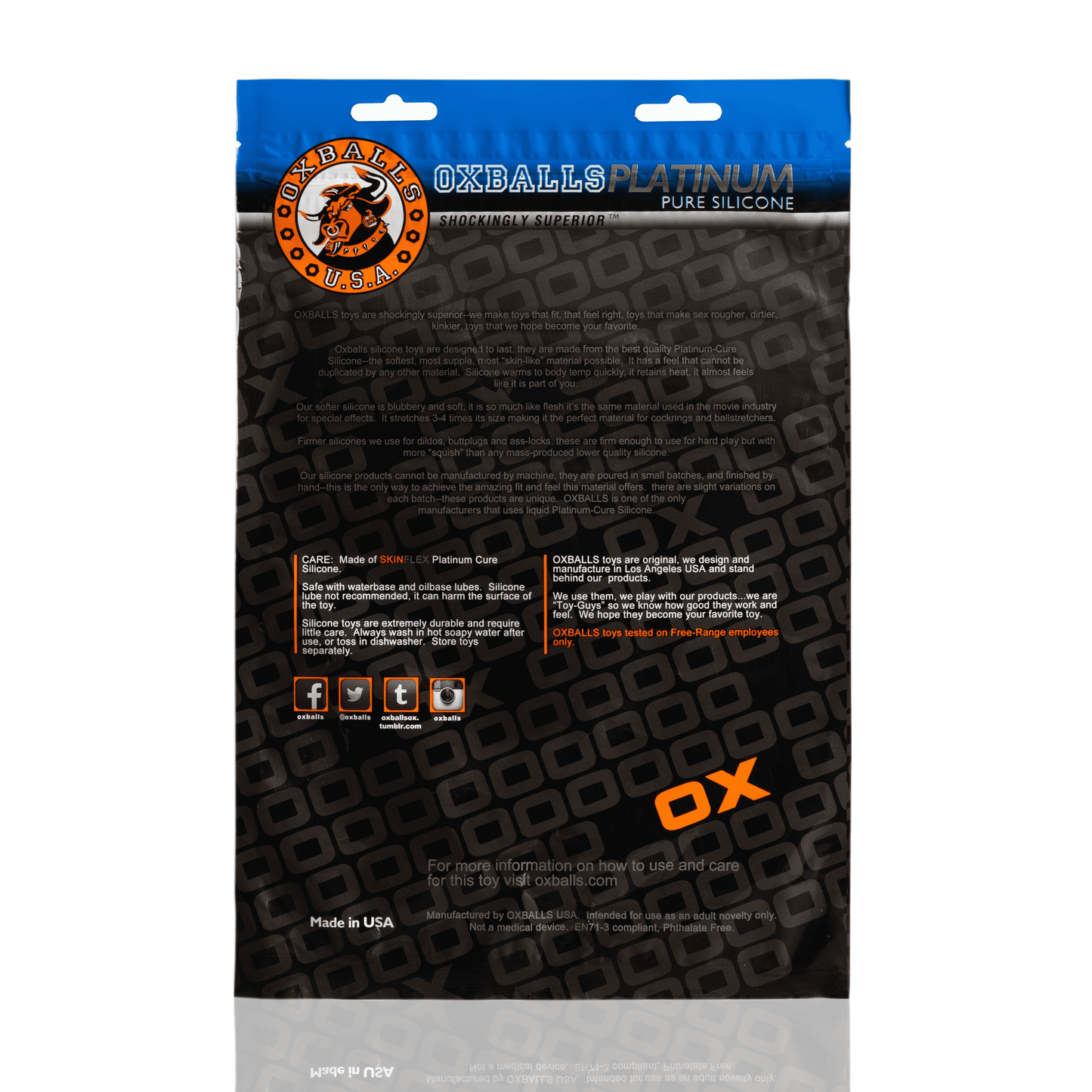 OXBALLS Anal Toys Oxballs Pighole Morph Silicone Plug