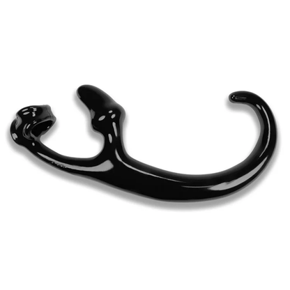 OXBALLS Alien Tail Butt Plug Black side view