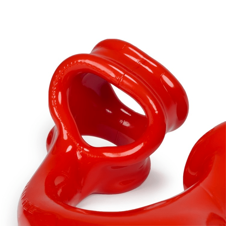 OXBALLS Alien Tail Butt Plug Red integrated base