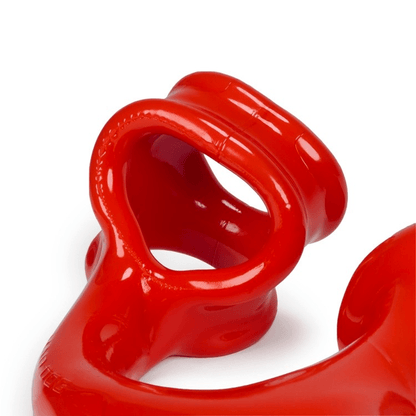 OXBALLS Alien Tail Butt Plug Red integrated base