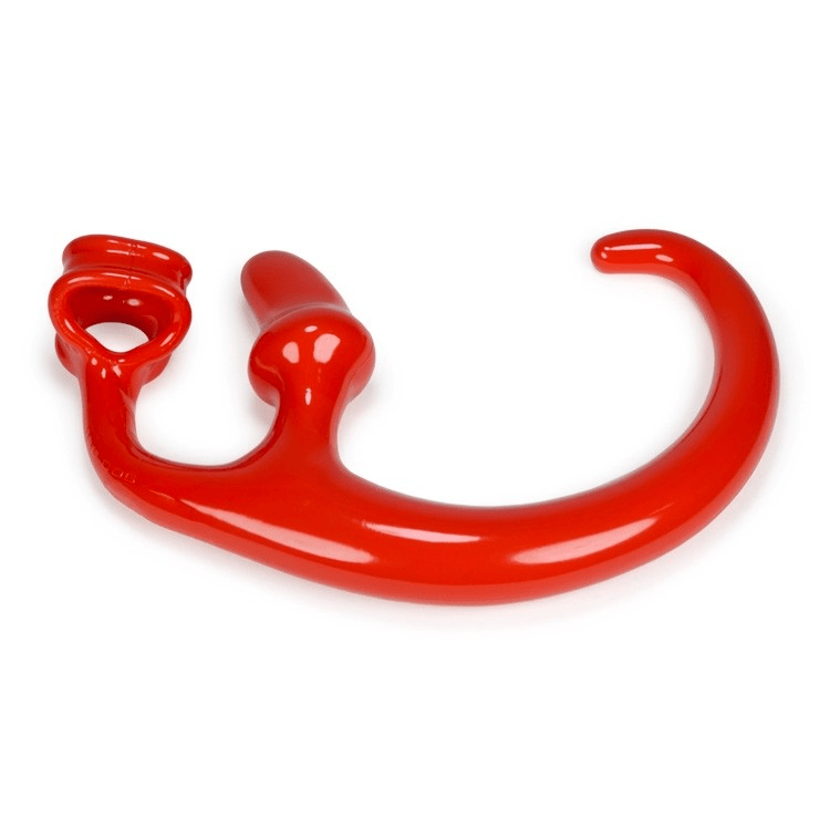 OXBALLS Alien Tail Butt Plug Red detail view
