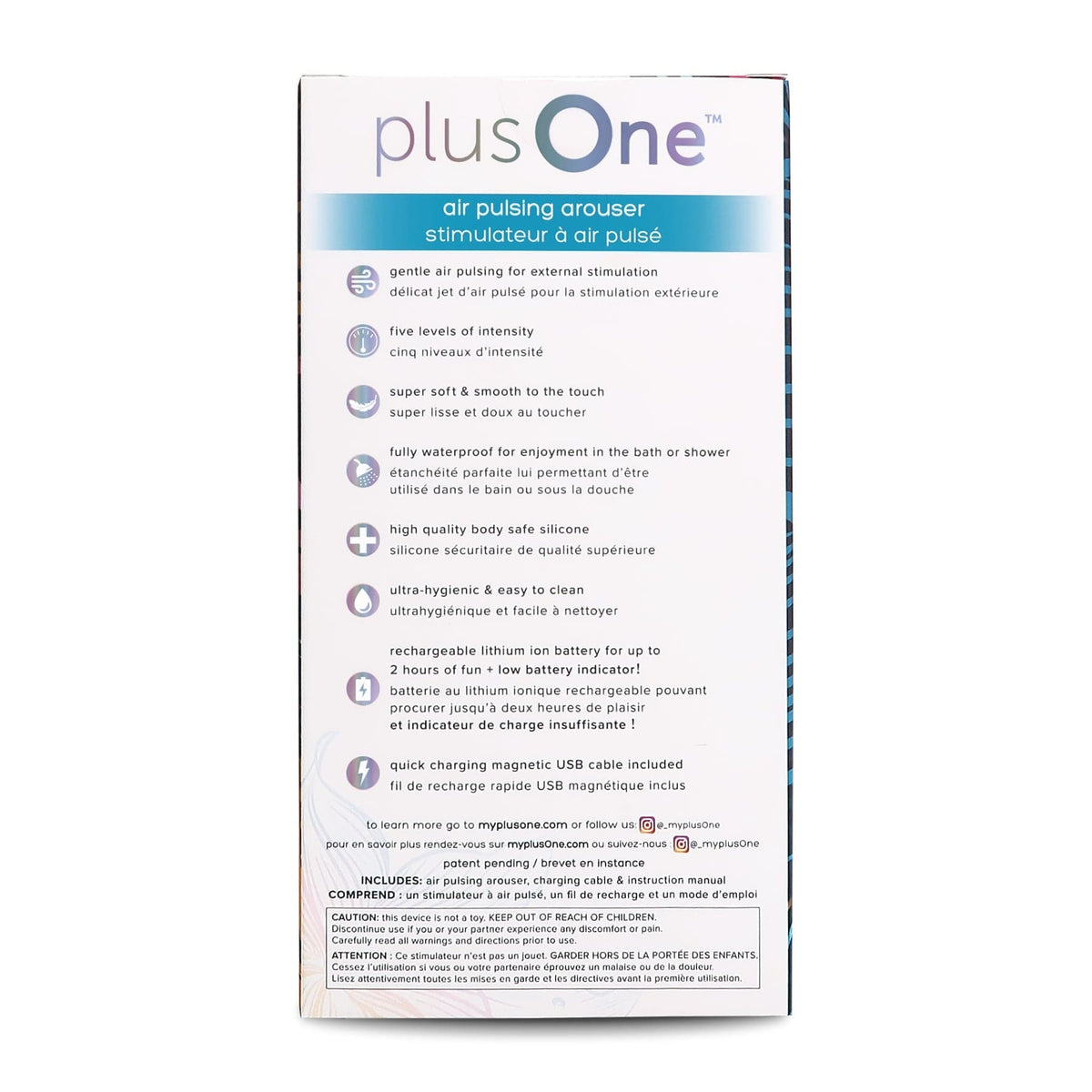 PlusOne Air Pulsing Arouser with soft silicone contact area