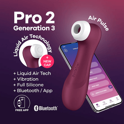 Satisfyer Clitoral Stimulators Satisfyer Pro 2 Gen 3 Connect App Stimulator