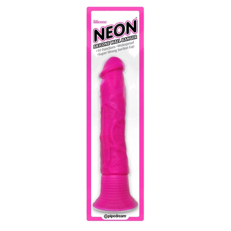 Pipedream Products Dildos Pink Pipedream Products Neon Silicone Wall Banger Dildo