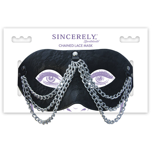 SportSheets Chained Lace Mask - XOXTOYS