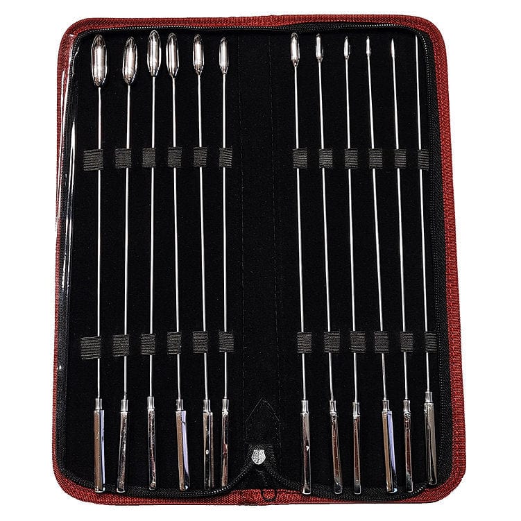 Rouge Fetish Rouge Stainless Steel 12-Piece Rosebud Urethral Sound Kit