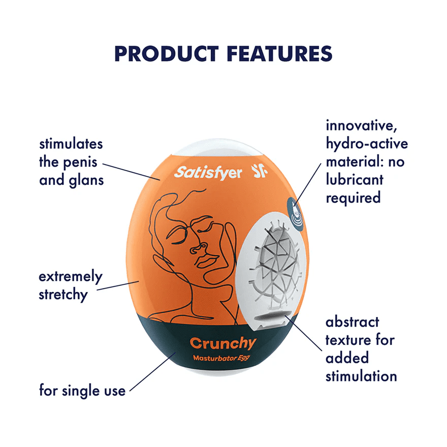 Satisfyer Male Masturbators Satisfyer Masturbator Egg Crunchy