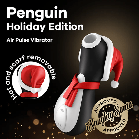 Satisfyer Penguin Air Pulse Vibrator Holiday Edition - XOXTOYS