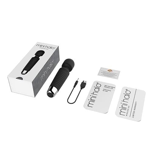 Shibari Mini Halo Wand Midnight Black controls