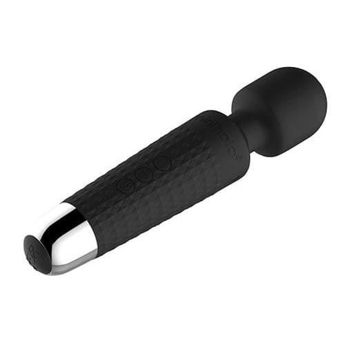 Shibari Mini Halo Wand Midnight Black cushioned head