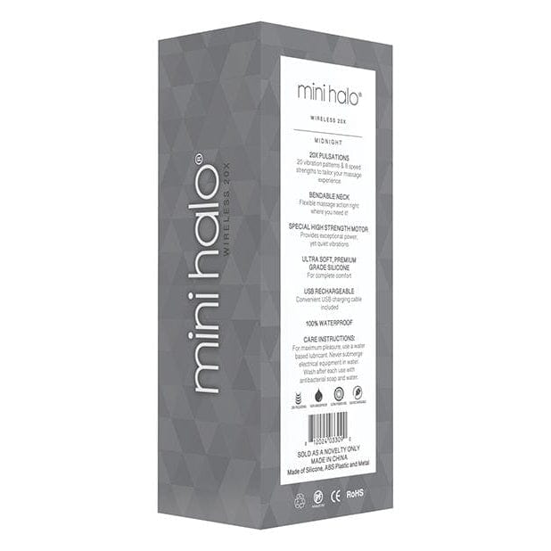 Shibari Mini Halo Wand Midnight Black packaging