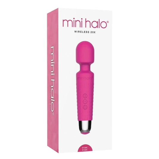 Shibari Mini Halo Wand pink retail packaging