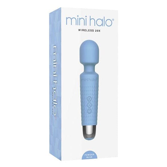 Shibari Mini Halo Wand Powder Blue packaging