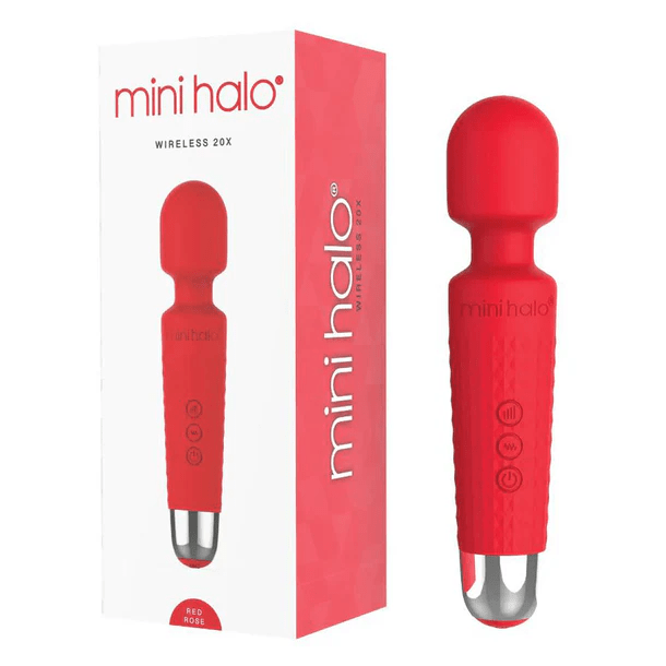 Shibari Mini Halo Wand Red Rose packaging