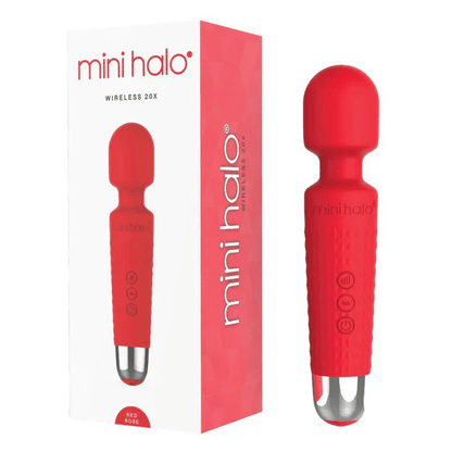 Shibari Mini Halo Wand Red Rose packaging
