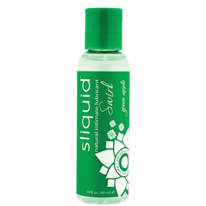 Sliquid Lubes & Lotions 2oz Sliquid Swirl Green Apple Flavored Lubricant
