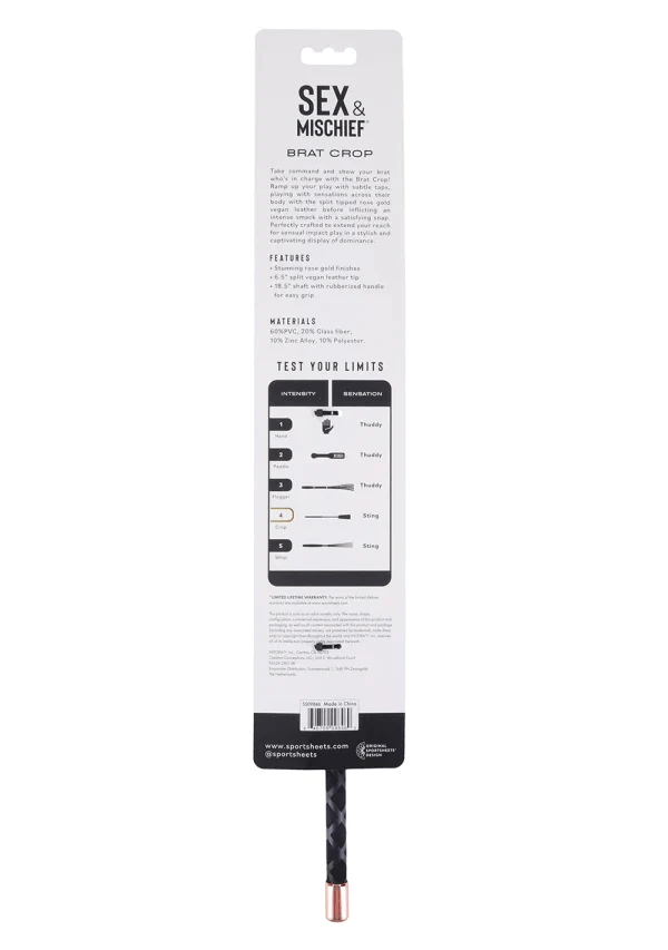 Sportsheets Riding Crops & Whips Sportsheets S&M Brat Crop