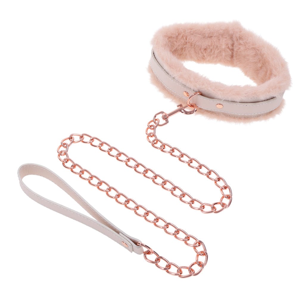 Sportsheets BDSM Sportsheets Sex & Mischief Peaches ‘n CreaMe Fur Collar & Leash